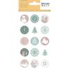 Advent Calendar Stickers - Let It Snow - 2.5 Cm - 60 Pcs