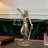 Имитация Медной Скульптуры Богини Правосудия Настольные Смоляные Украшения Для Класса Дома Офиса Кабинета Гостиной Спальни