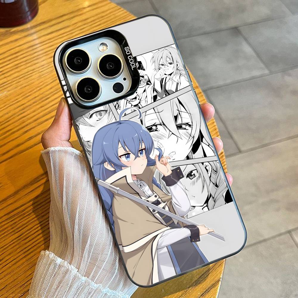 Roxy Anime M-Mushoku T-Tensei Phone Case For iPhone 16 17 15 14 12 13 Pro Max Black Candy Matte Shockproof Cover