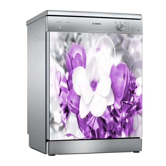 Чаша для мытья цветов, самоклеящиеся наклейки для посудомоечной машины, настенная дверная крышка, кухонные украшения, аксессуары, подарок, целая пленка, наклейка на обои