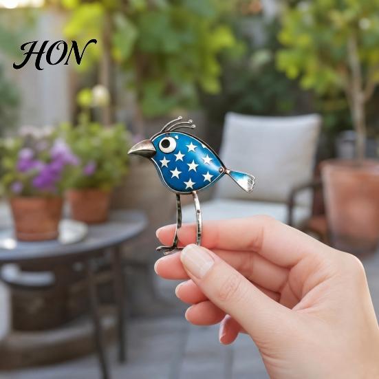 Bird Wall Decoration 3Pcs Wooden Birds Art Decor, Distressed Hangings, Funny Long Leg Hanging Sculpture, Boho Farmhouse Decorations for Outdoor Garden