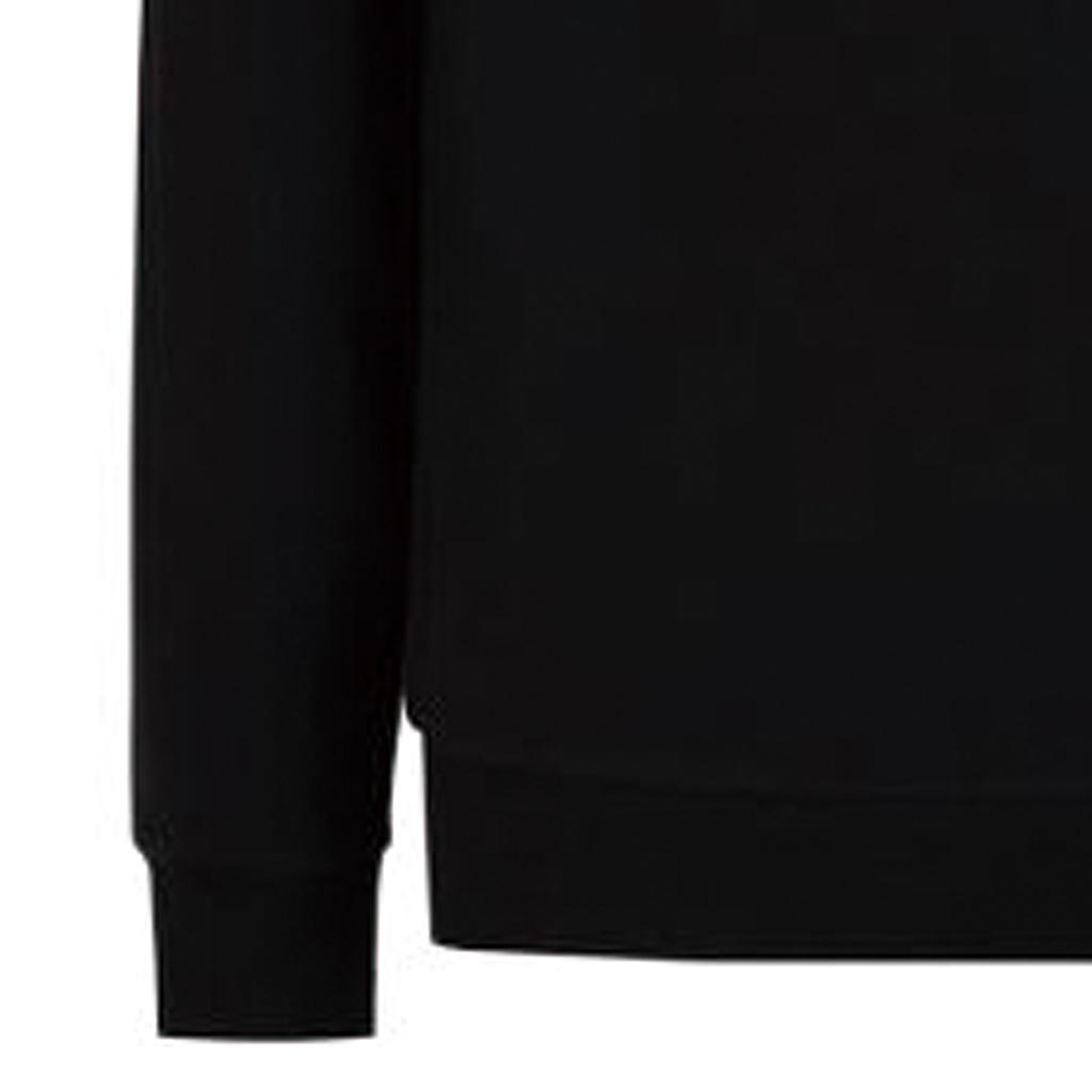 Emporio Armani EA7 Осень/Зима 23 Свитшот с длинным рукавом с принтом узор из букв Мужской свитшот Черный 6RPM54-PJ9FZ-1200