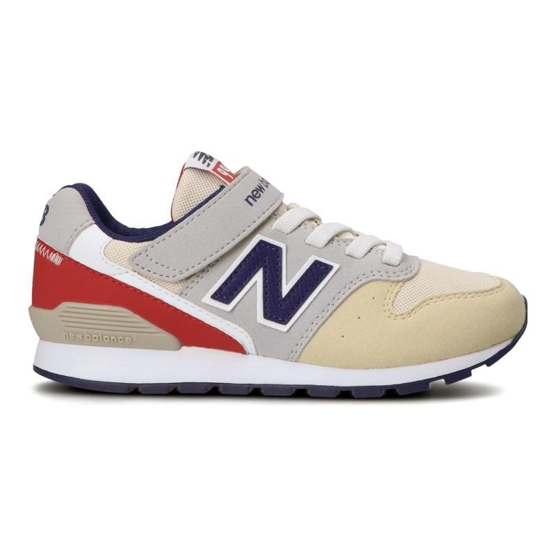 New Balance Детские бежево-серые низкие беговые кроссовки YV996JE3