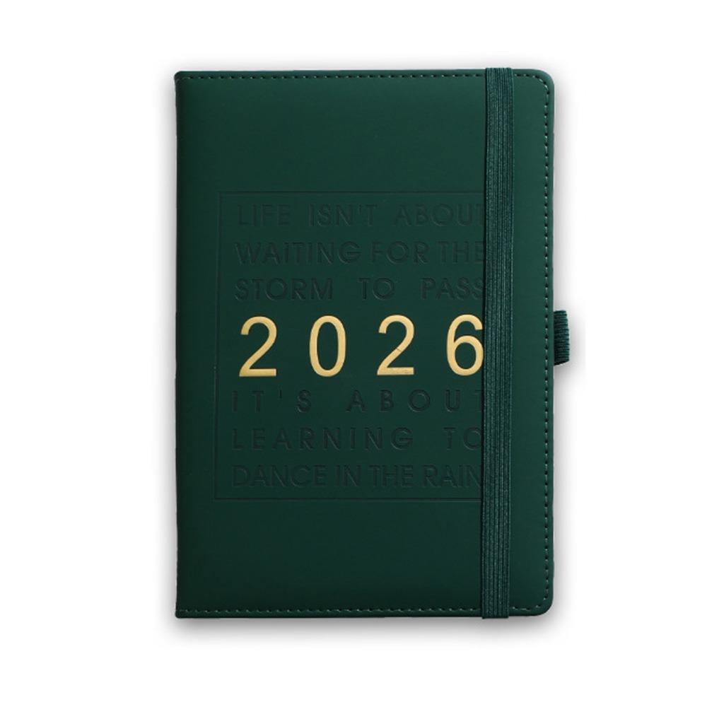 12 Months 2026 Schedule Planner Notepad English 365 Days Efficiency Notebook  Business