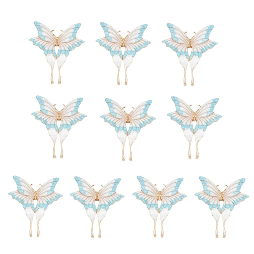Alloy Material Butterfly Clothing Accessories Butterfly Brooch Pendant For Jewelry Making