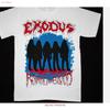 EXODUS BONDED BY BLOOD 85 Трэш-группа Белая Футболка Все Размеры винтажная Стиранная Унисекс дизайнерская одежда Топ Для Повседневной Носки