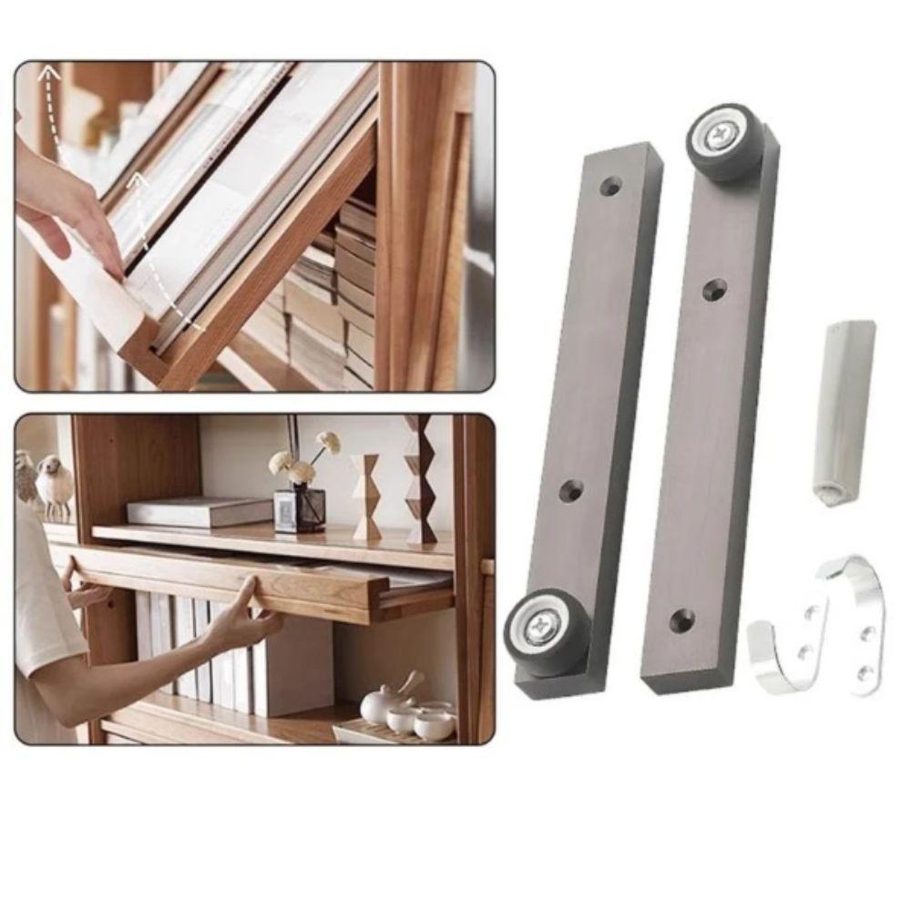 Aluminum Zinc Zinc Alloy Construction Invisible Installation Bookshelves Silent Rotating Track