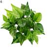 Clear Texture Artificial Leaf Fadeless Plastic Floral Arrangement Simulation Plant Home Decor