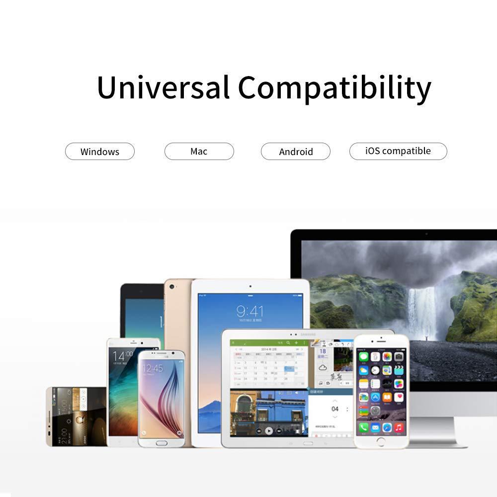 Беспроводная двухсекционная Bluetooth-клавиатура для систем iPad, Android и Windows