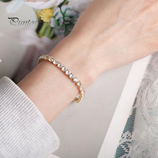 Женский браслет из блестящего кубического циркония с геометрическим рисунком, Роскошный медный браслет из нержавеющей стали, легкий женский браслет на запястье, ювелирные изделия