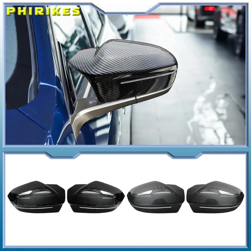 Replacement ABS+Real Carbon Fiber Side Door Rearview Mirror Cover For BMW 5 Series G60 G61 G68 7 Series G70 M5 G90 X3 G45 2024