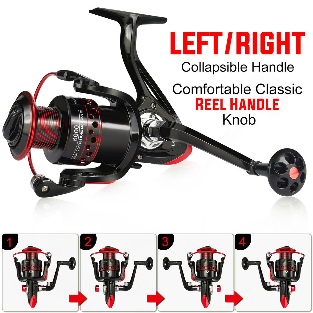 SOUGAYILANG Spinning Fishing Reel 13BB Light Weight Ultra Smooth Spinning Casting Left/right Fishing Reels