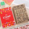 Stylish Set of Wooden Rubber Stamps Featuring the Chinese Zodiac Perfect for New and Other Made In Perfect for Writing and Other Japanese-style