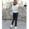 GMXIA Pants Women's Spring Cotton Casual Pants Haren Pants Loose Nine Points Women's Pants Thin Foot Pants