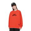 Li Ning Bad Five Chang An Молодежный забавный принт спортивный свитер с круглым вырезом толстовка унисекс толстовка флуоресцентно-оранжевый AWDRF87-2