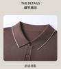 [Sharp and Colorful Edge] [Mulberry Silk Cool Feeling] Men's Business and Leisure Collar Short Sleeve