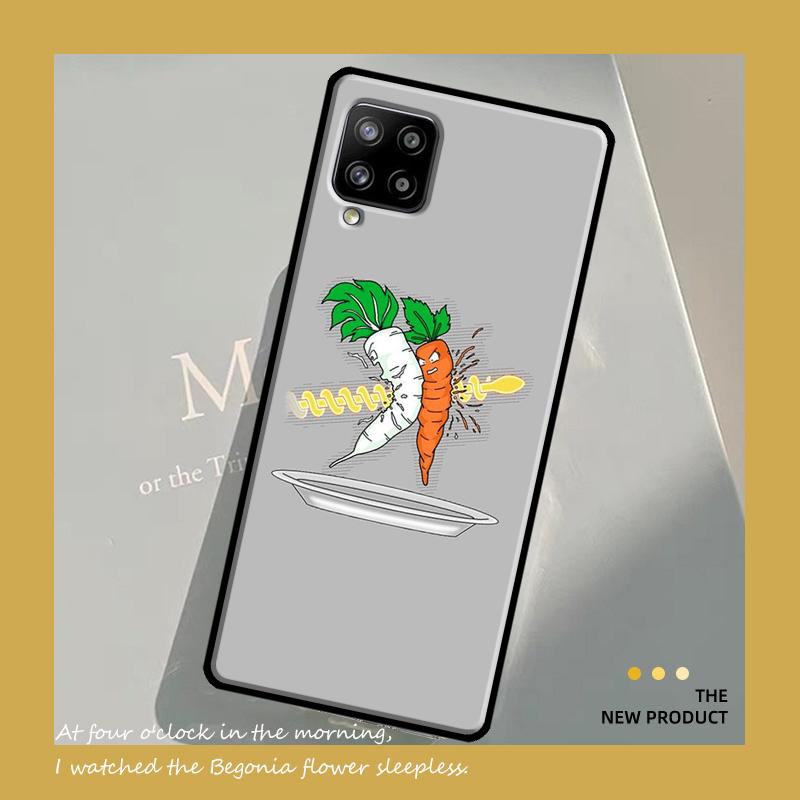 Чехол с изображением моркови и овощей для Samsung Galaxy A54 A34 A52 A32 A22 A12 A13 A14 A23 A33 A53 A73 A51 A71