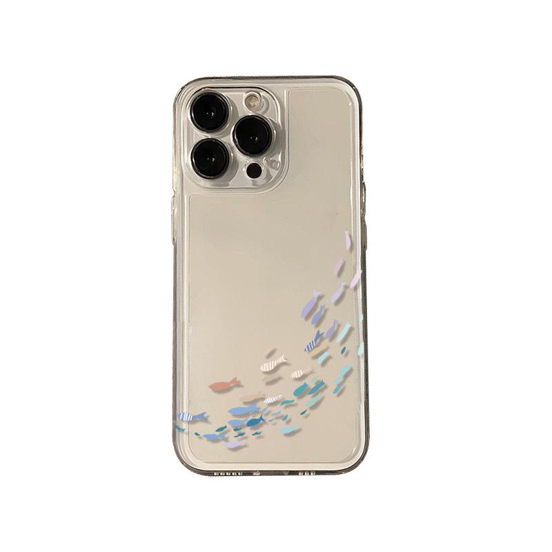 Чехол для iPhone «Стайка Рыбок»: 17 Pro Max, iPhone 16/12/11/XR, Полное покрытие, Ударопрочный, Мягкий дизайн