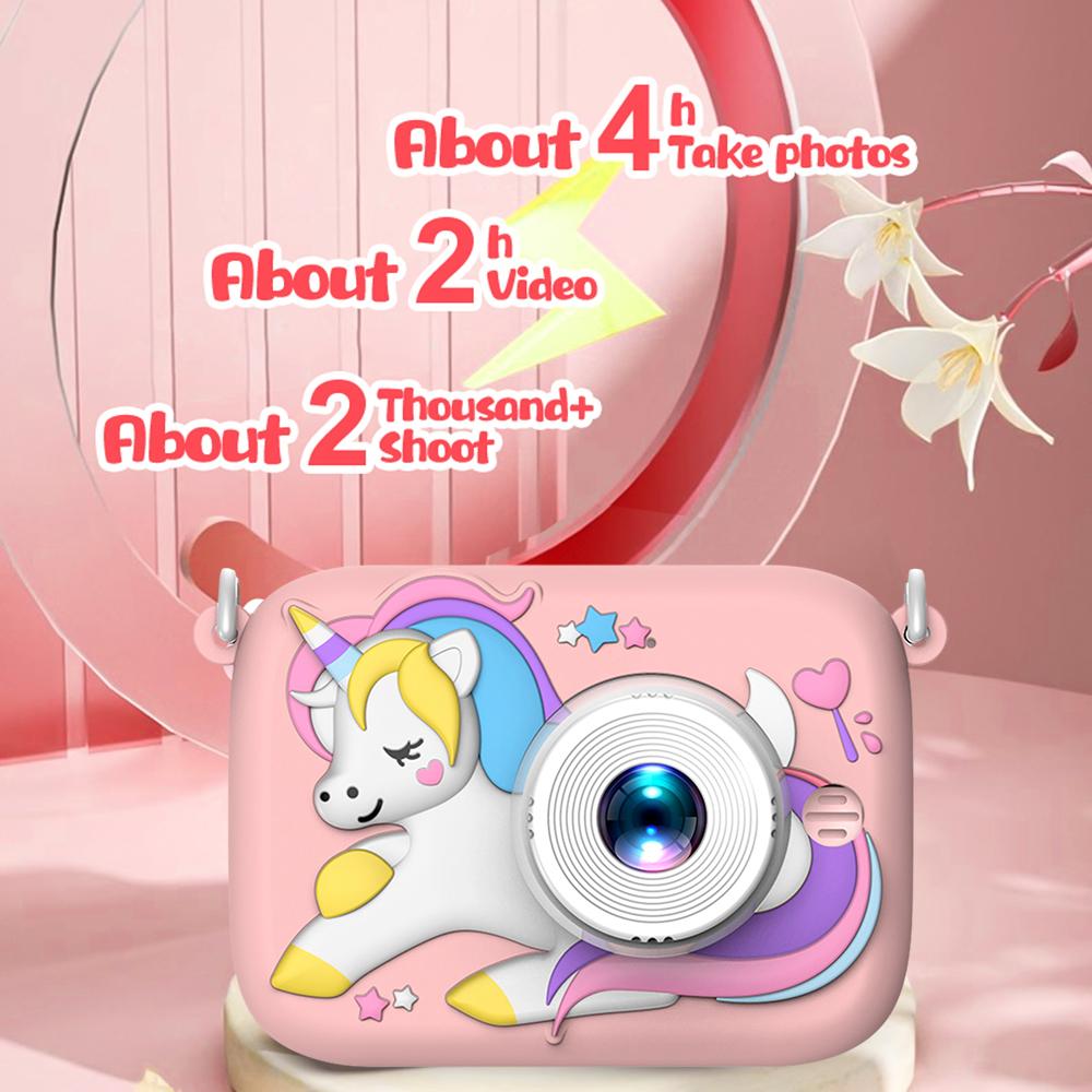 1080P Kids Camera Cute Digital Camera 20MP Children Camera Cartoon Kids Selfie Camera for Boys And