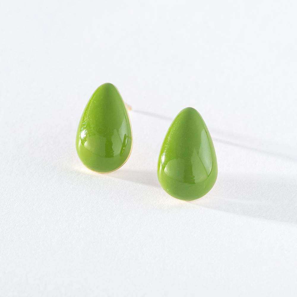 Pinkdudu Модные 2 цвета серьги-гвоздики с семенами дыни, романтические простые креативные серьги с геометрическим рисунком воды для женщин PD1428