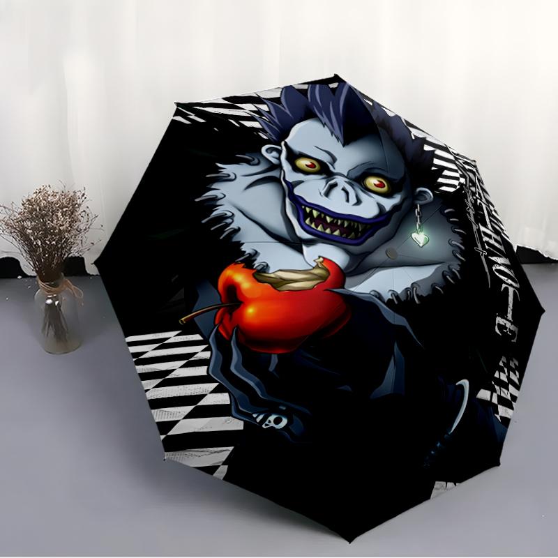 1 шт. Зонт D-Death Note 3, Защита от солнца и УФ-излучения. У него восемь прочных ребер для использования на открытом воздухе, и он идеально подходит в качестве праздничного подарка.