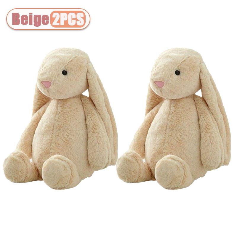 1-4PCS Plush Bunny Doll Children's Sleepy Soothing Doll Rabbit Dolls Shy Pink Rabbit Doll Children Gift Bedroom Plush Ornament