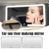 Rechargeable LED Car Sun Visor Makeup Mirror with 3Light Modes