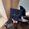 Нишевый дизайн кроссбоди джинсовая маленькая сумка женская ретро простая повседневная сумка для мобильного телефона на плечо на каждый день