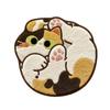 Imitation Cashmere Cat Shape Floor Mat Absorbent Bedside Carpet  for Bedside Floor
