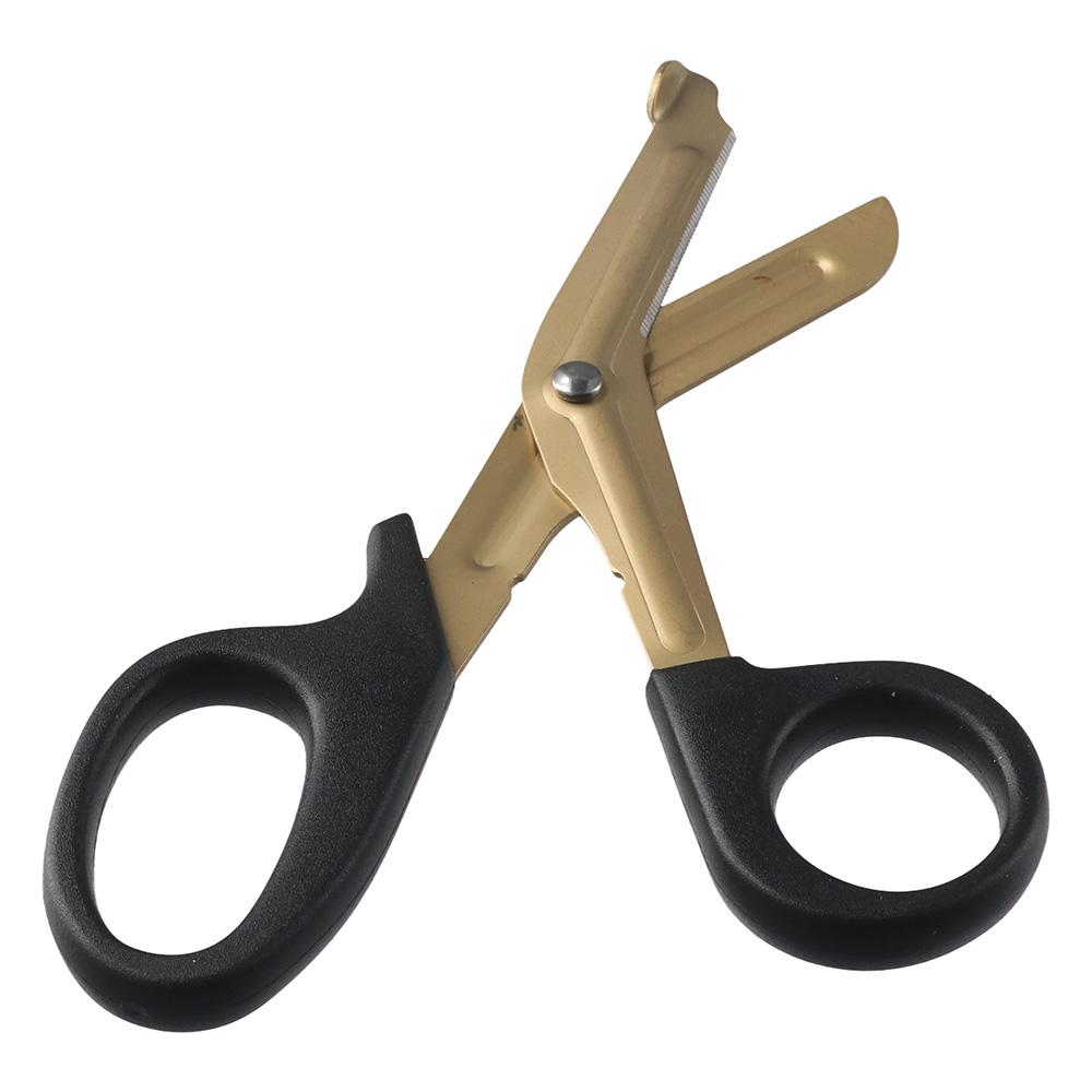 18cm Trauma Shears Titanium plating Bandage Scissors Compact Nurse Scissors