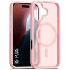 Protective Case - BOOLING - for iPhone 16 Plus - Silicone and PC - Shockproof - Translucent Pink