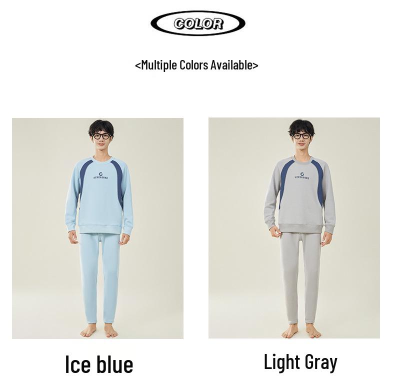 Мужское осеннее термобелье на флисовой подкладке: Подростковый студенческий зимний теплый набор