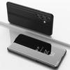 Защитный чехол-книжка Clear View для Samsung Galaxy S24 FE - черный