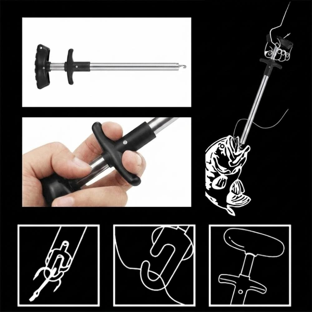 2PCS Aluminum Alloy Fishing Hook Remover Long Reach Hook Remover Tool Saltwater Fishing