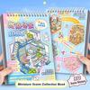 PET 3D Landscape Sticker Book DIY Sticker Cabin Scene New Miniature Scene Book  for Kid