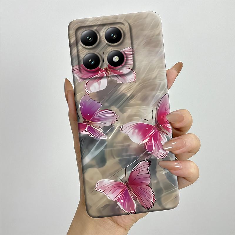 Чехол для телефона Xiaomi 14T Pro 14Tpro, мягкий силикон TPU, милый окрашенный корпус, с рисунком из мультфильма, ударопрочная защитная задняя крышка