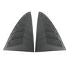 2PCS Car Rear Triangle Window Shutters Sunshade Decoration Accessories For Tesla Model 3 Highland 2025 Bright Carbon Fiber ABS