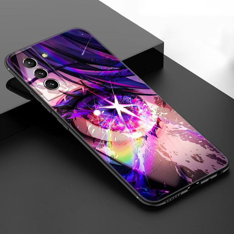 Аниме AI Oshi черный силиконовый чехол для телефона Samsung Galaxy S23 S21 S20 FE S24 S22 Ultra S10E S10 S9 S8 Plus