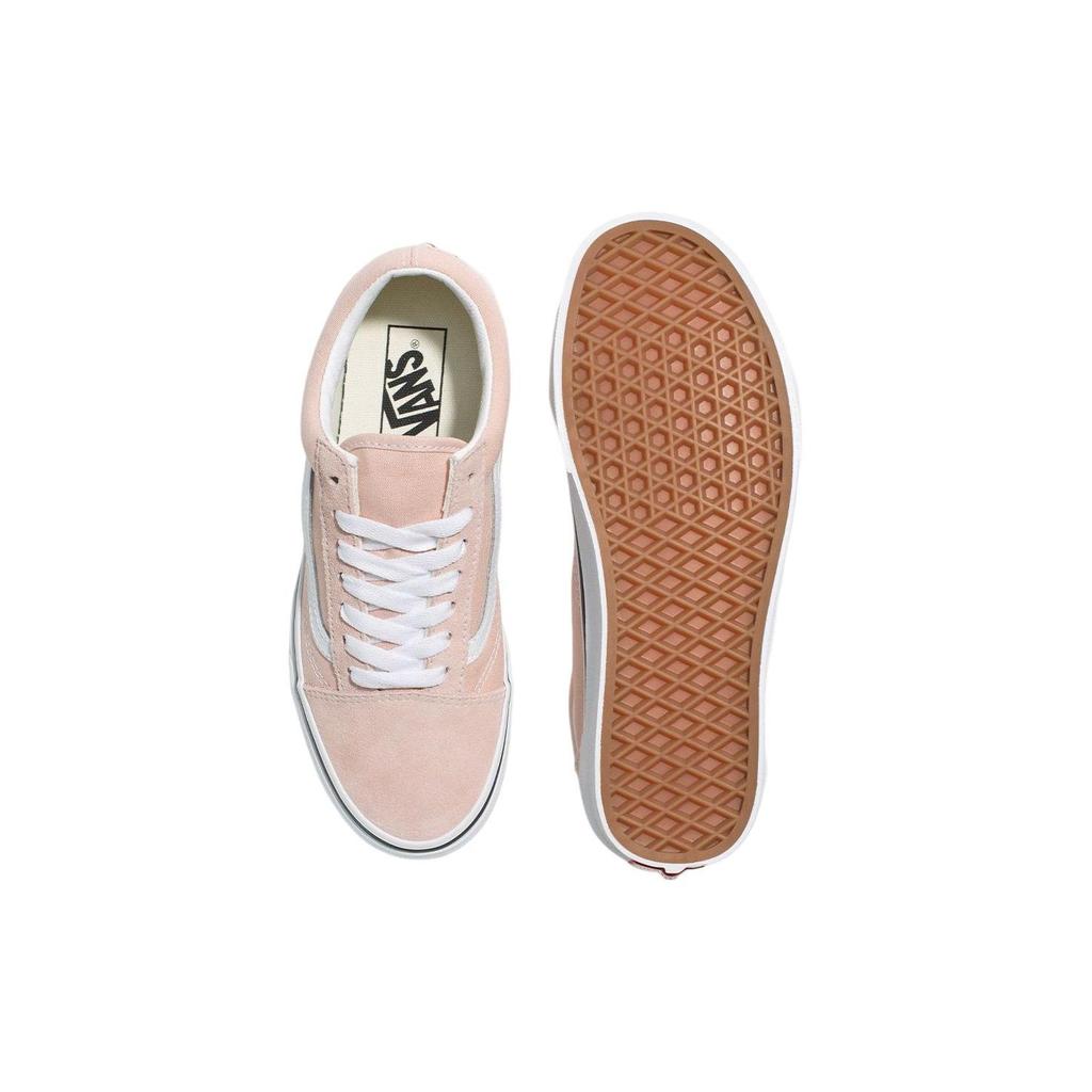 Vans Old Skool Low Top Skate Shoes Unisex Sneakers White Pink VN0005UFBQL