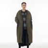 Womens Oversized Streetwear Puffer Jacket With Color Block Design Long Loose Fit Warm Down Coat