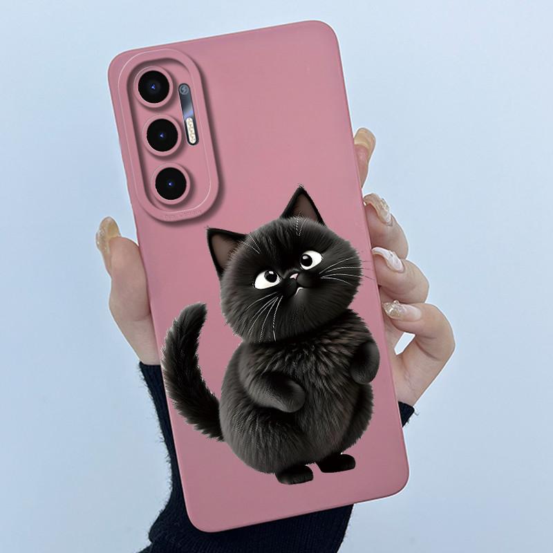 Чехол для Tecno Pova 3 LF7n Милый Мультяшный Кот Матовый Ударопрочный Мягкий Силиконовый Чехол для Телефона Для Tecno Pova 3 Pova3 Funda 6.9''