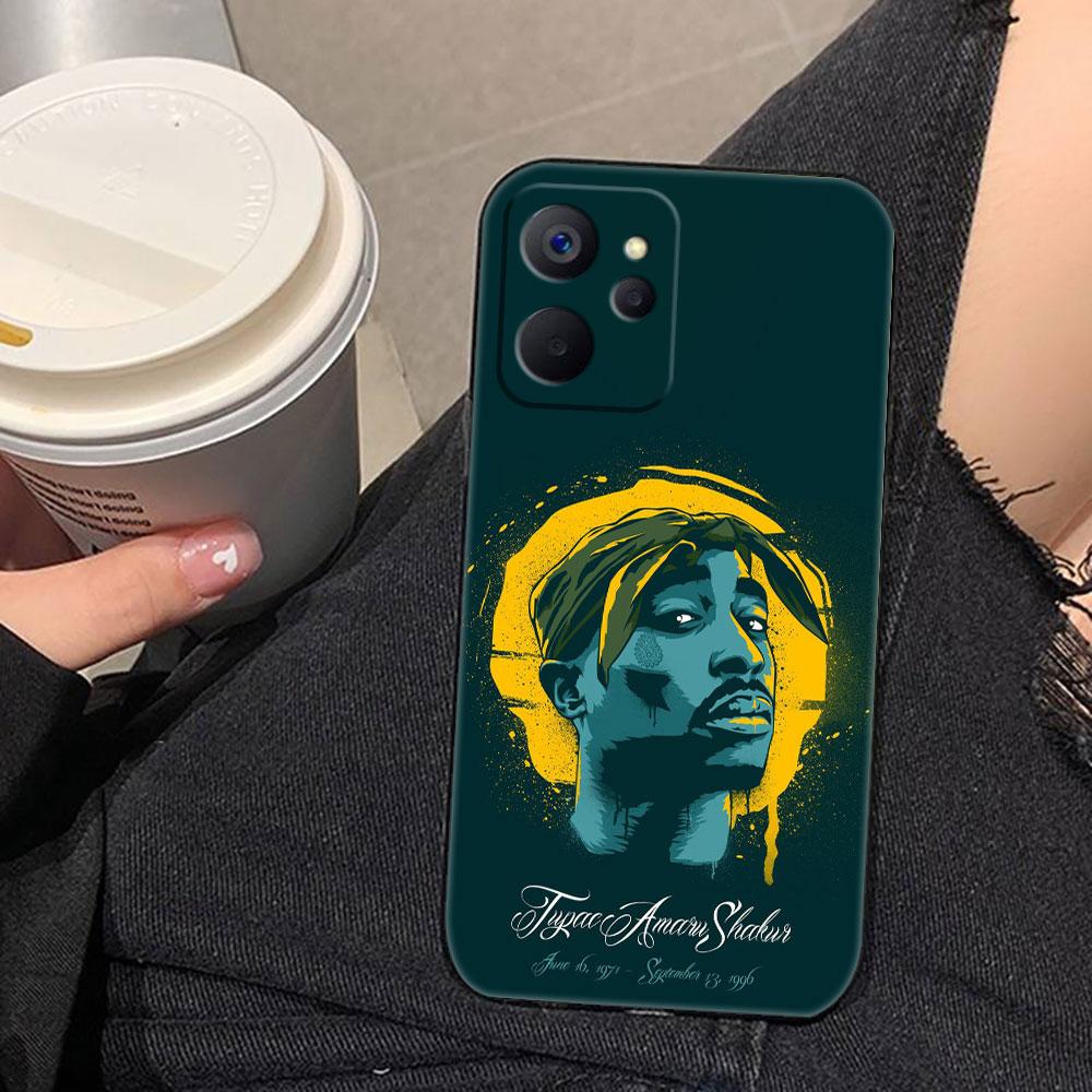 Чехол для телефона с изображением рэпера 2pac Tupac Yinuoda для Realme C75 C71 C65 C63 C55 C53 C35 C33 C30 C21 C11 7 6 5 GT NEO 2 NARZO 50 X50 50I