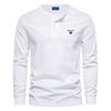 Gant Autumn New Embroidered Men's Casual European Round Neck Long Sleeved T-shirt Men's Slim Fit Sports Base Shirt Top