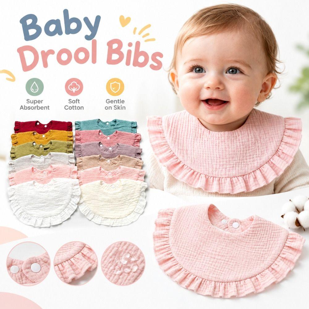Absorbent Baby Bibs Cotton Saliva Towel New Burp Cloths Newborn