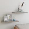 VidaXL Floating Wall Shelves 2 Pcs Concrete Grey 60x23.5x3.8 Cm MDF