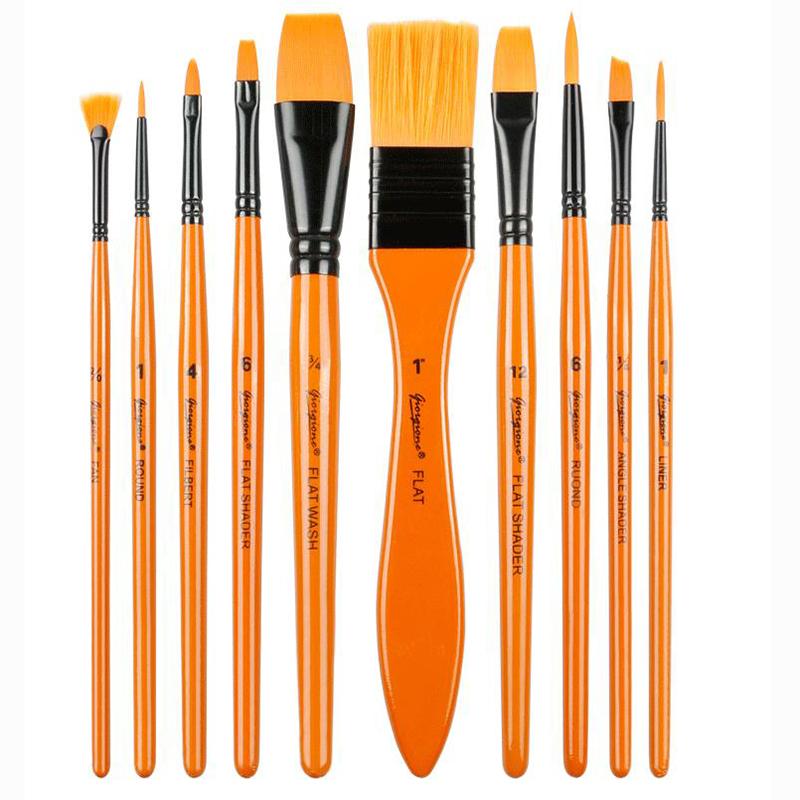 Дорожная кисть для художника, нейлоновая художественная кисть для волос, тканевая сумка для хранения, набор из 11/13 предметов для акварельной живописи маслом, акриловой живописи