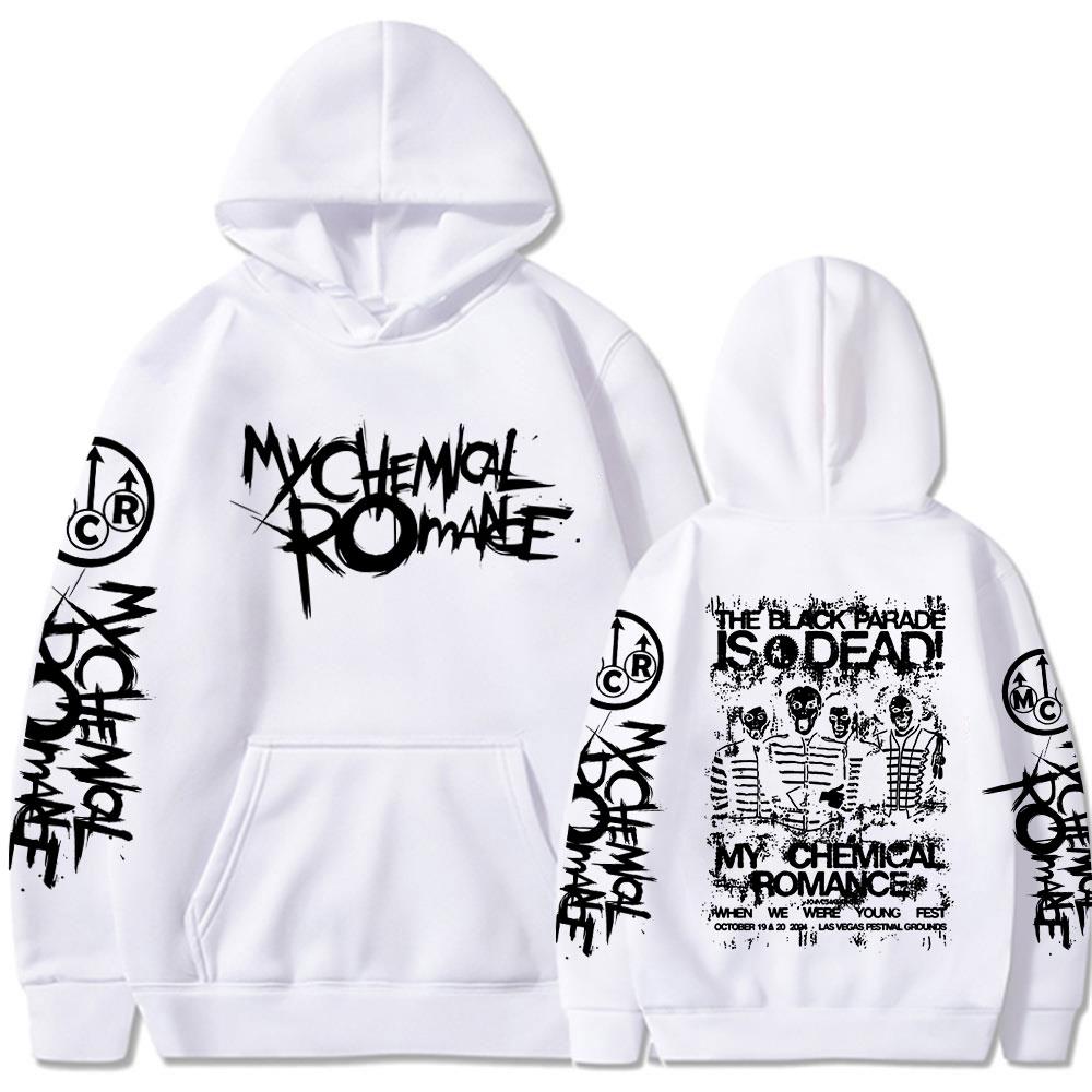 Толстовки My Chemical Romance The Black Parade Is Dead Мужская Женская Одежда Готические Толстовки с Капюшоном Повседневные Свитшоты с Длинным Рукавом