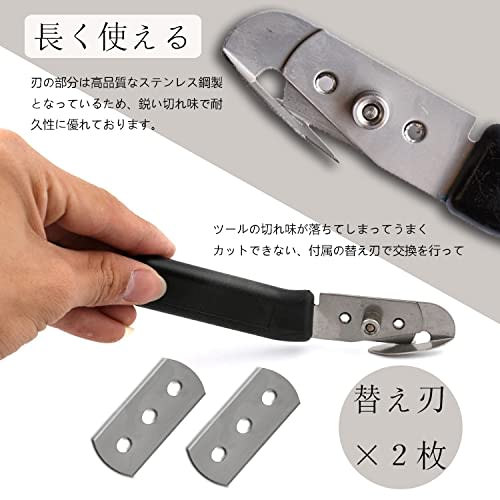 YFFSFDC Car Film Cutter, Wrap Cutter with Stainless Steel Blades, Efficient for Automotive Use, Set of 2 Replacement Blades