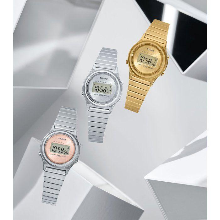 Montre - CASIO - LA700WEG - Mixte - Doré - Quartz - Digital