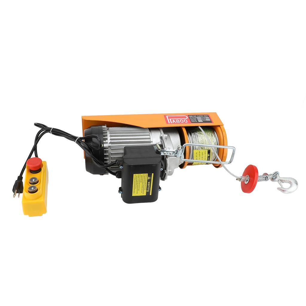 Электрическая лебедка 800 кг подшипник 0,17 м/с 25 м многофункциональная портативная электрическая лебедка для подъема